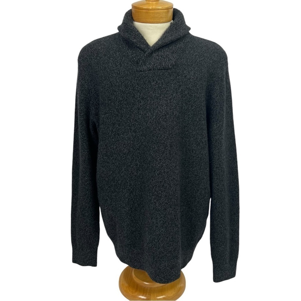 Banana Republic Men’s Pullover Sweater Sz XL Dark Gray 100% Italian Merino Wool